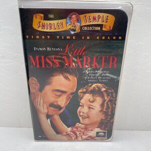 Vintage Shirley Temple Collection Colorized Little Miss Marker VHS Clamshell